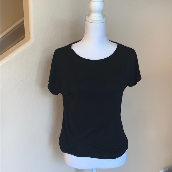 Mercer & Madison Black tee with banded bot… - Picture 1 of 6